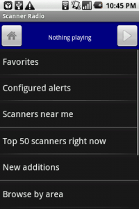Top Android App Scanner Radio Home