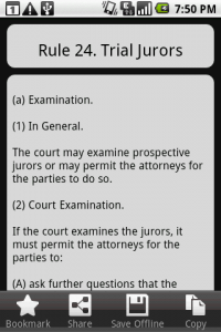 Top Android App Droid Law Rule Example