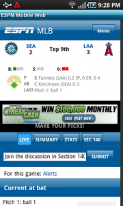 Top Android App SportsCenter Live scores