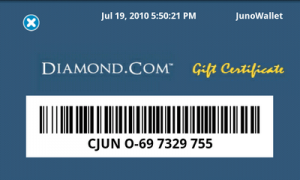 Top Android App JunoWallet Gift Card Barcode
