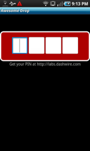 Top Android App Awesome Drop Pin Screen