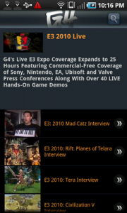 Top Android App G4 Videos E3