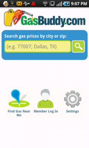 Top Android App GasBuddy Home