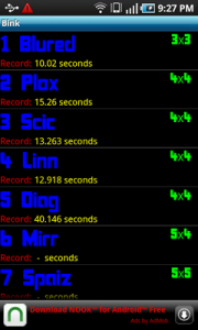Top Android Game Bink Level List