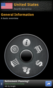 Top Android App FactBook US Info Wheel