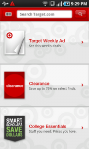 Top Android App Target Home