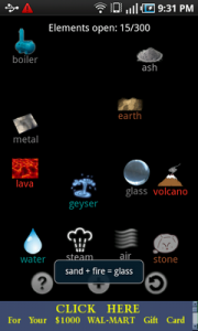 Top Android Game Alchemy Element Sand + Fire