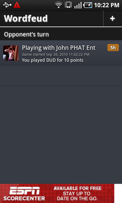 Top Android Game WordFeud Home