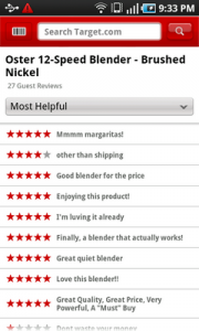Top Android App Target Product Reviews
