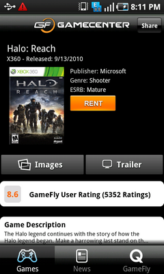 Top Android App Gamefly Gamecenter Game Info