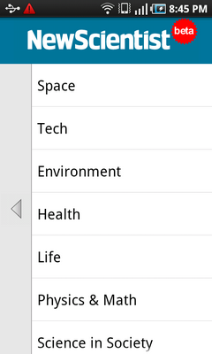 Top Android App New Scientist Channels