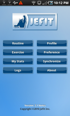 Top Android App Jefit Fitness App Home