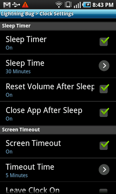 Top Android App Lightning Bug Settings 2
