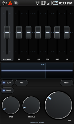 Top Android App PowerAMP Music Player Equalizer Panel