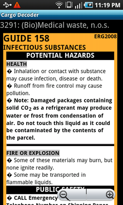 Top Android App Cargo Decoder Potential Hazard