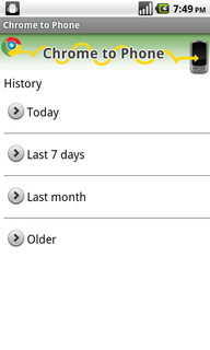 Top Android App Google Chrome to Phone Home