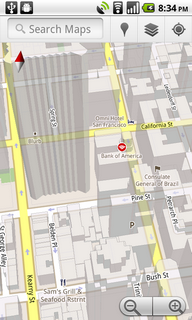Top Android App Google Maps 5.0 Update 3D View 2