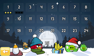 Top Android Game Angry Birds Seasons Christmas Levels