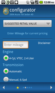 Top Android App Kelley Blue Book Configurator