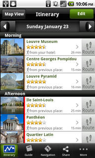 Top Android App mTrip Travel Guide Itinerary