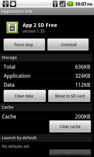 Top Android App 2 SD System Application Settings