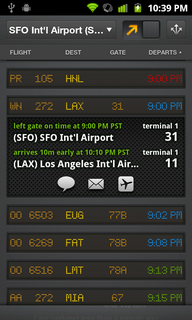 Top Android App Flightboard Flight Details