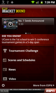 Top Android App ESPN Bracket Bound 2011 Home