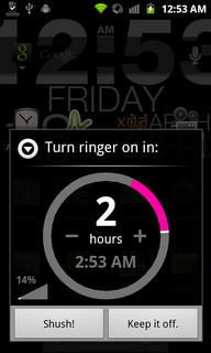 Top Android App Shush Ringer Restorer Interface