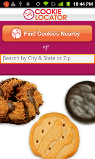 Girl Scout Cookie Locator Android App Home