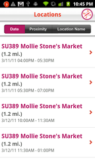 Girl Scout Cookie Locator Android App Locations