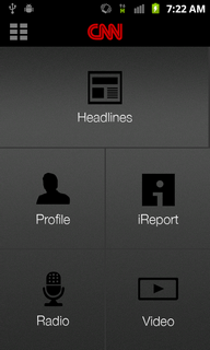 Top Android App CNN News Grid Options