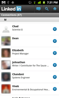 Top Android App LinkedIn Connections