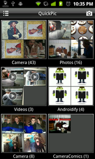 Top Android App QuickPic Home