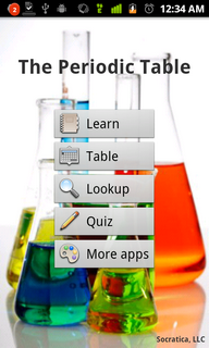 Top Android App Periodic Table Home