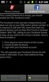 Top Android App TiKL Touch To Talk Add Contacts