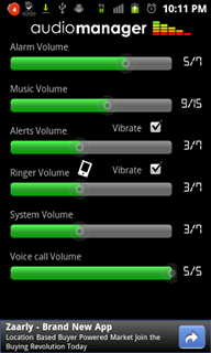 Top Android App AudioManager Set Volumes