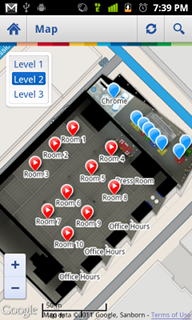 Top Android App Google IO 2011 Developer Conference Map