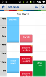 Top Android App Google IO 2011 Developer Conference Schedule