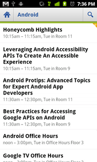 Top Android App Google IO 2011 Developer Conference Sessions