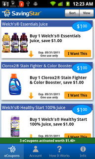 Top Android App SavingStar Grocery eCoupons Home