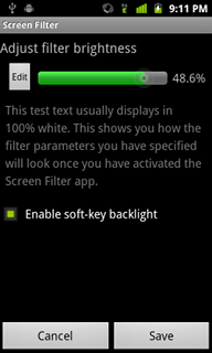 Top Android Widget Screen FIlter Setup