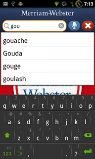 Top Android App Merriam-Webster Dictionary Search