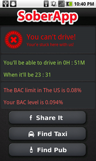 Top Android App SoberApp Can I Drive