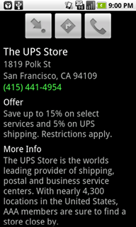 Top Android App AAA Discounts Retailer Page