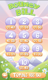 Top Android Game Bouncy Bill Level Select and Times