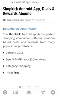 Top Android App Google Currents Article View
