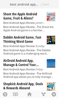 Top Android App Google Currents Feed List