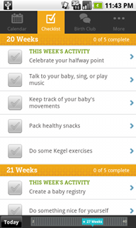 Top Android App My Pregnancy Today Checklist