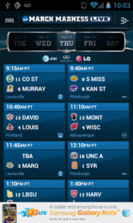 NCAA March Madness Live Android App Scores